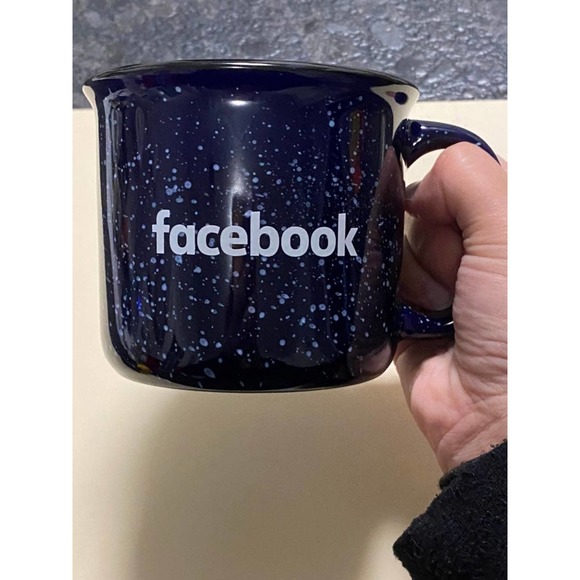 FACEBOOK Social Media Blue w/ Specks Mug - Picture 2 of 10